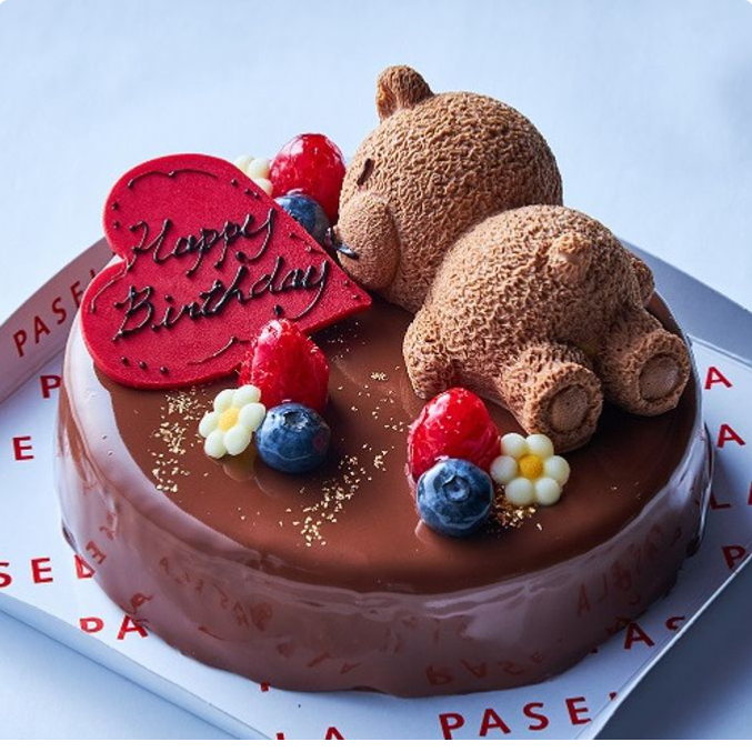 くまちゃんのチョコレートムースケーキ-5号（ベリーズスイーツキッチン）-Cake-jp-12-03-2025_05_08_PM